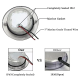 BOAT CABIN LIGHT- PC  material - IP: 67 - 1 Watt - 12 Volts 2.8 niches - WK-CL1-WW - AZLED